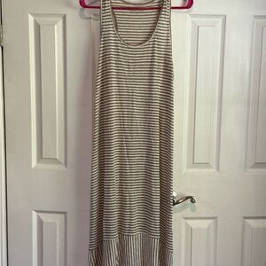 Eileen Fisher Striped 100% Linen Tank Dress​